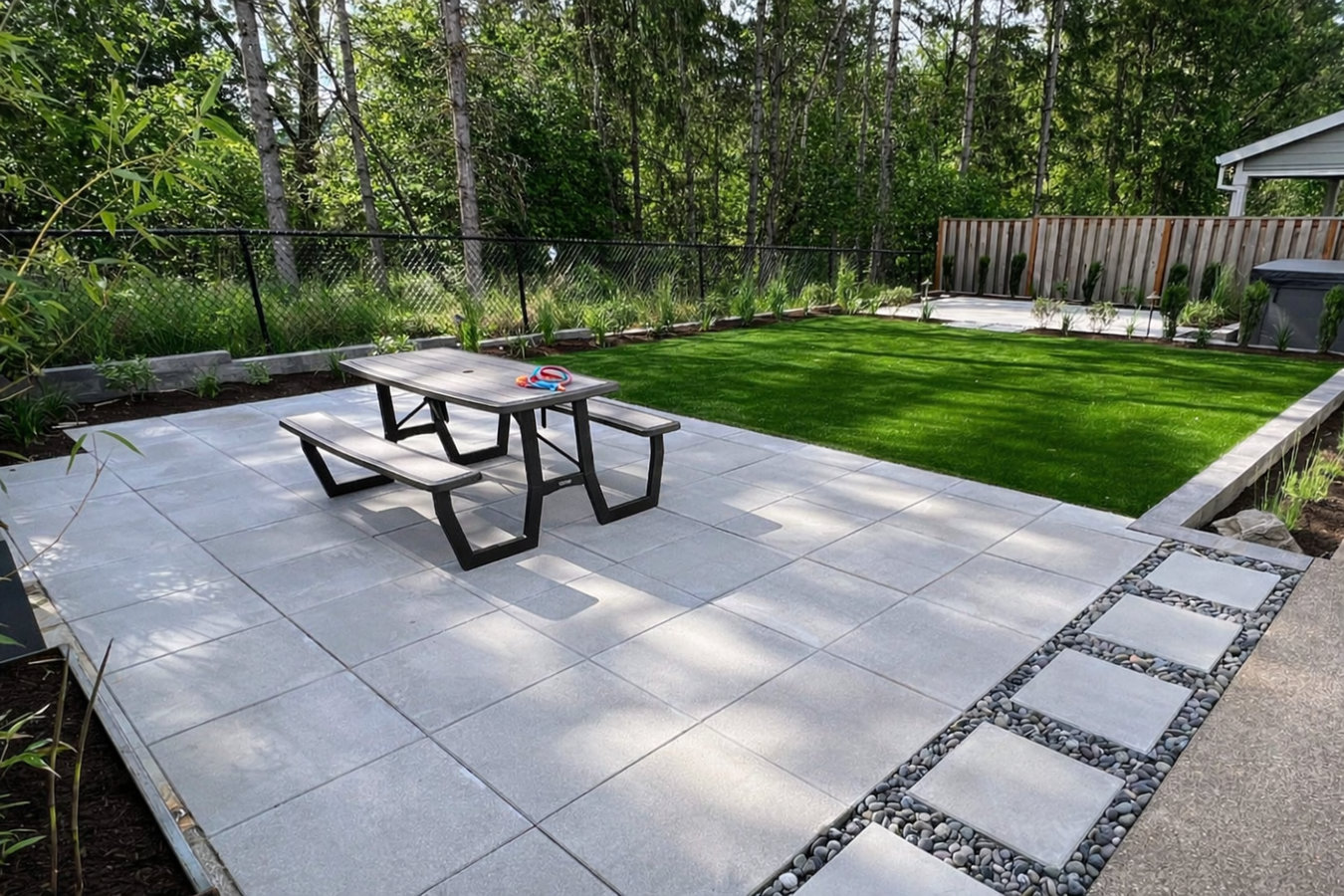 Concrete patio construction in Springfield, IL