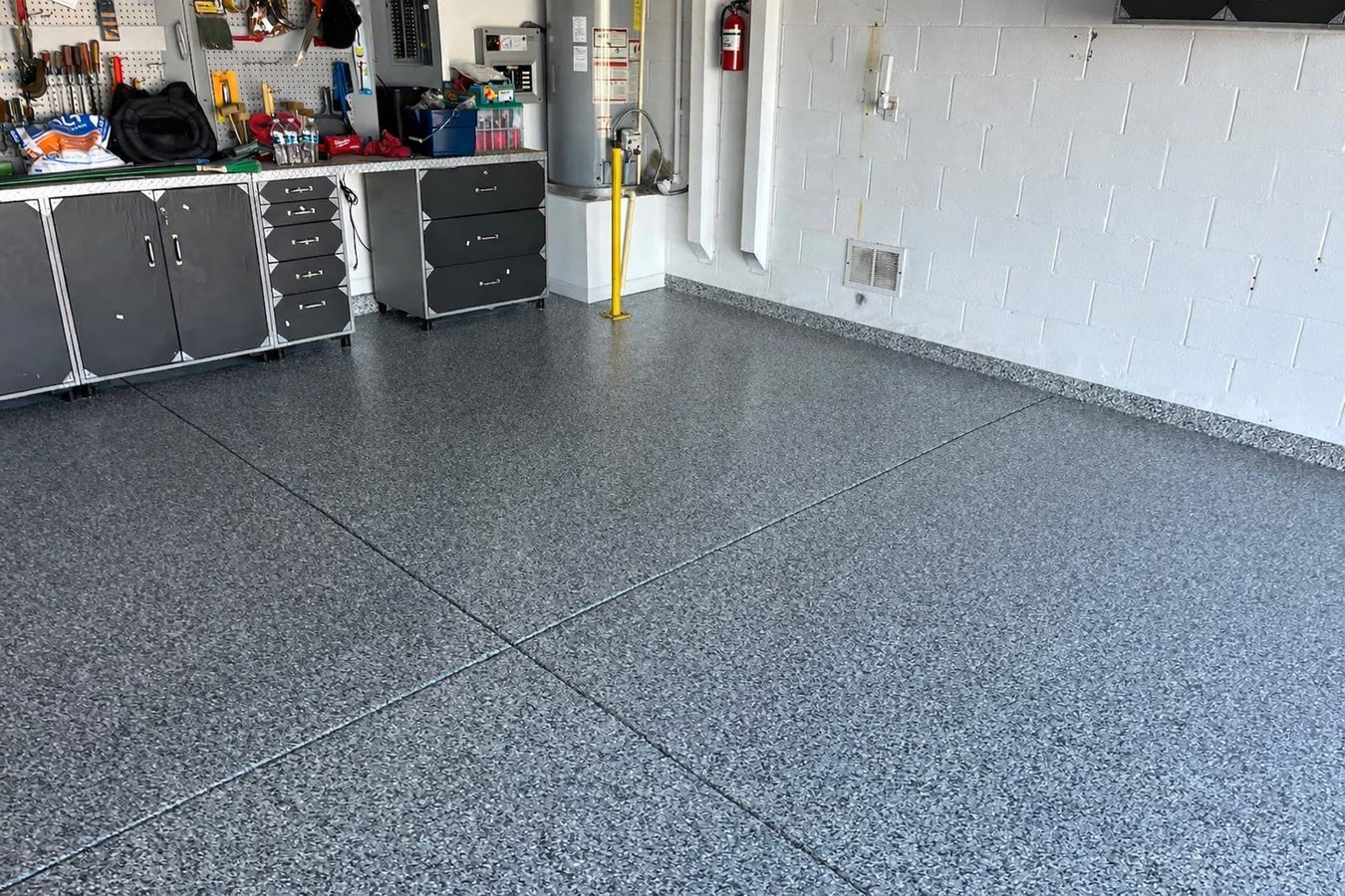 Garage floor concrete